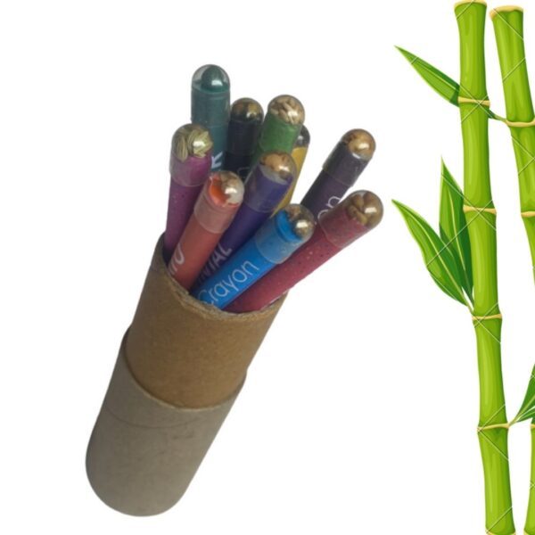 Non toxic chemical free eco friendly plantable wax crayons for kids children or toddlers