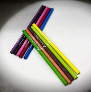 Coloured Paper Ecofriendly Pencils made of recycled paper