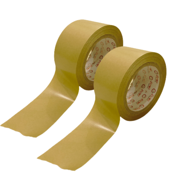 Self adhesive Kraft Paper Tape made of recycled paper which is plastic free, noise free, writable, biodegradable and eco friendly